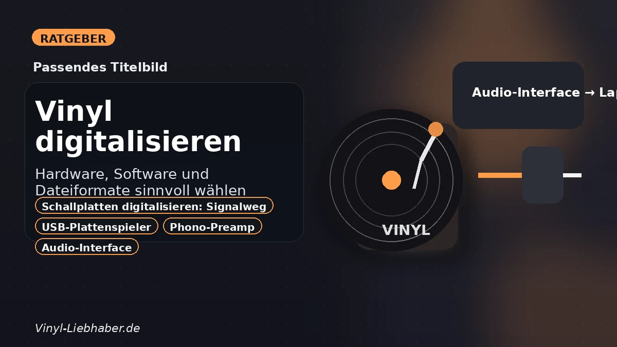 Vinyl digitalisieren: Hardware, Software und Dateiformate sinnvoll wählen