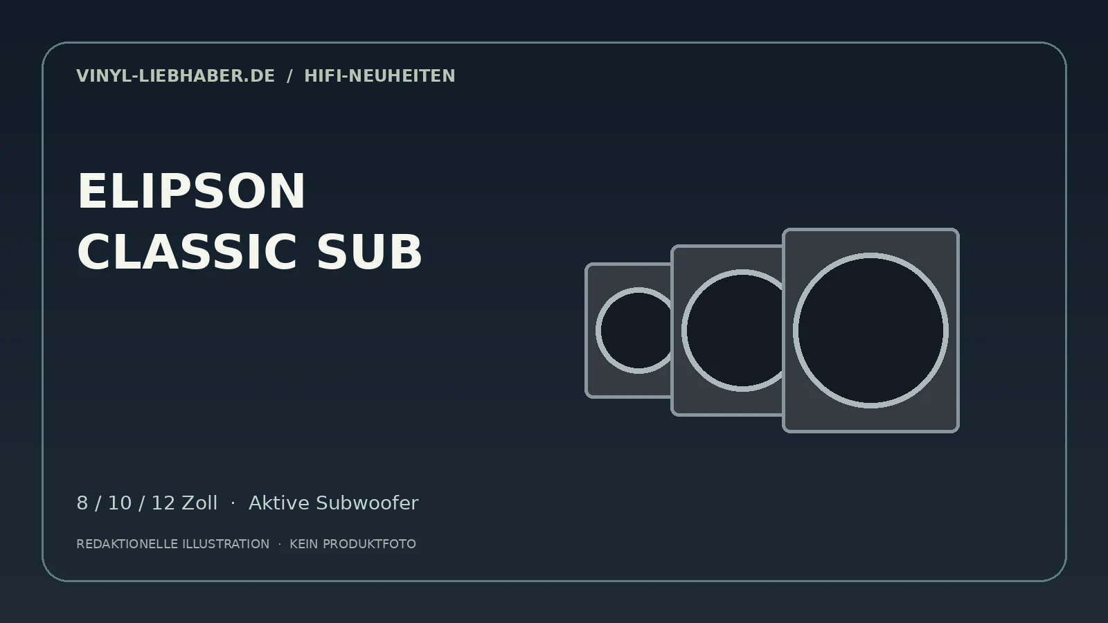 Elipson Classic Sub 8, 10 und 12: Subwoofer für Stereo und Heimkino