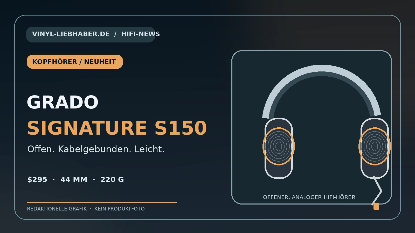 Grado Signature S150: offener HiFi-Kopfhörer mit neuem 44-mm-Treiber
