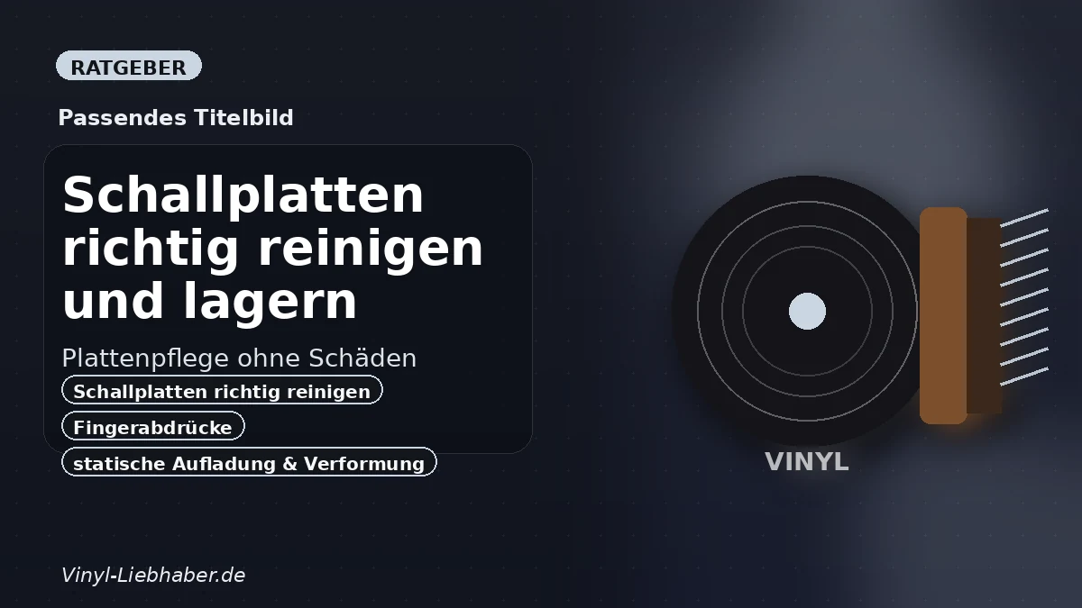 Schallplatten richtig reinigen und lagern: Plattenpflege ohne Schäden