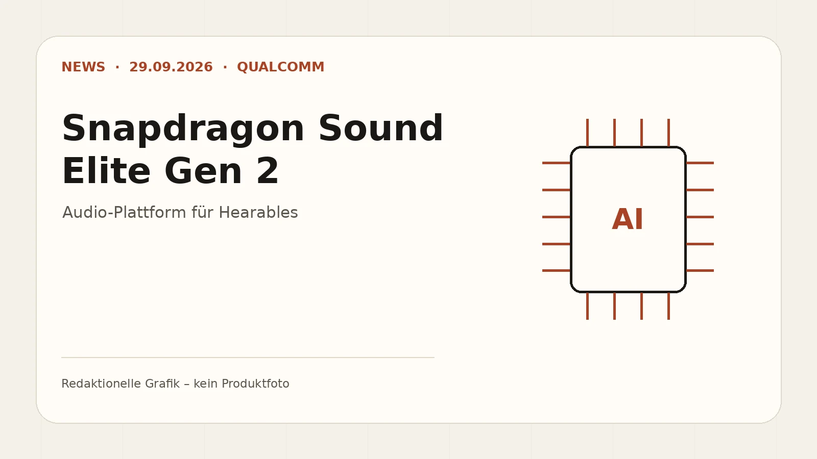 Snapdragon Sound Elite Gen 2: Qualcomm bringt Wi-Fi 6E und mehr On-Device-AI in Hearables
