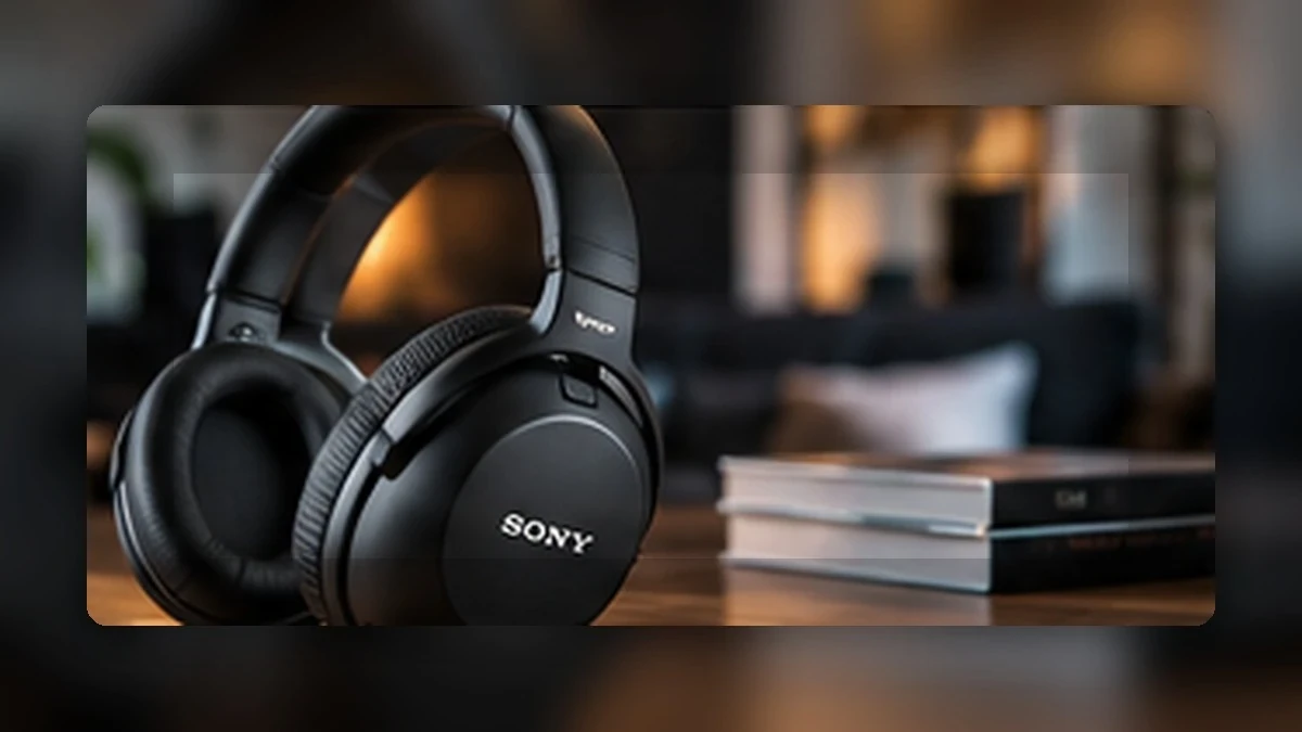 Noise-Cancelling-Kopfhörer in einer ruhigen Hörumgebung