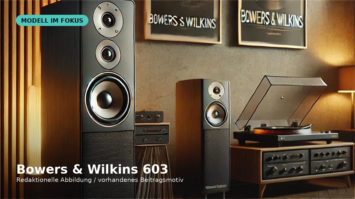 Produktvisual zum Check „Bowers & Wilkins 603 im Check: Standlautsprecher richtig einordnen und aufstellen“