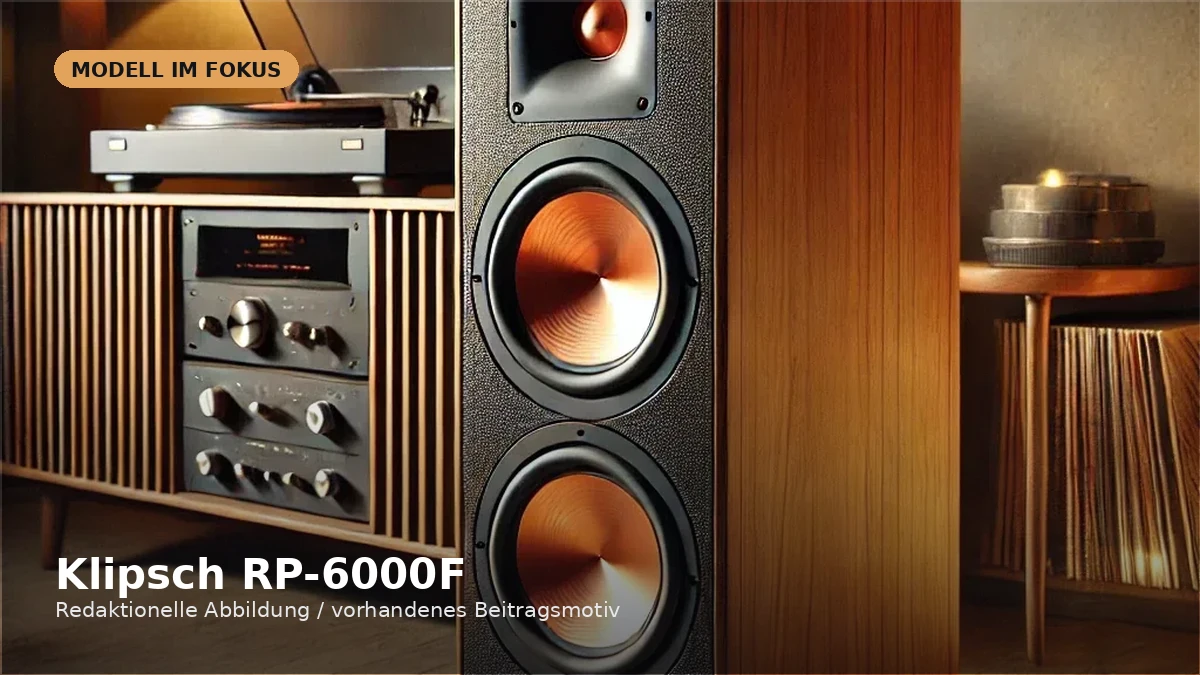 Produktvisual zum Check „Klipsch RP-6000F im Check: dynamischer Vorgänger der RP-6000F II“