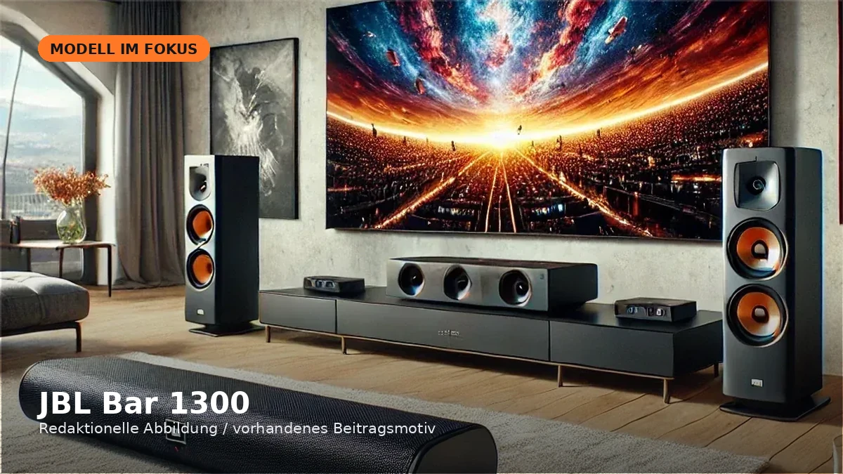 Produktvisual zum Check „JBL Bar 1300 im Check 2026: 11.1.4-System mit abnehmbaren Rear-Lautsprechern“