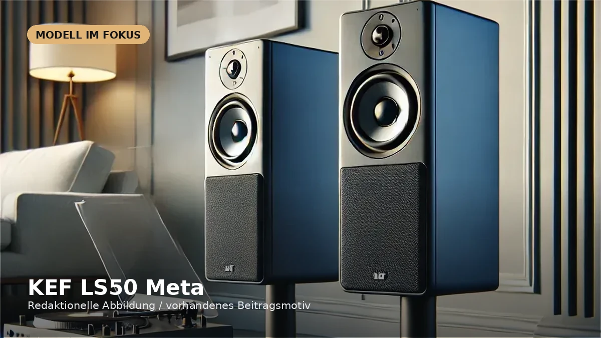 Produktvisual zum Check „KEF LS50 Meta im Check: kompakter Passivlautsprecher mit MAT“