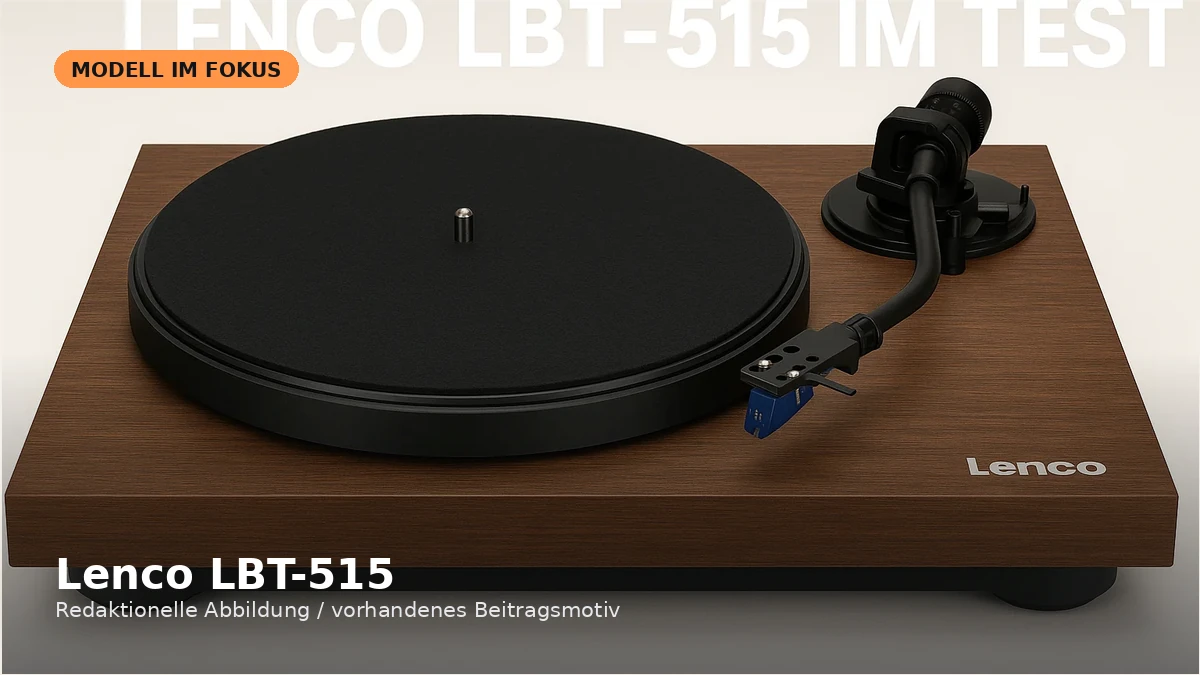 Produktvisual zum Check „Lenco LBT-515 im Praxis-Check: Direktantrieb, 2M Blue und Bluetooth“