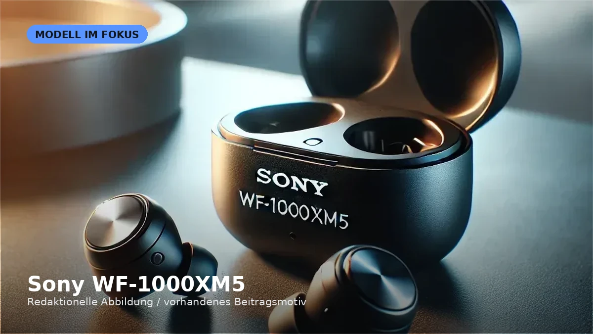 Produktvisual zum Check „Sony WF-1000XM5 im Check: ANC-In-Ears mit LDAC, LC3 und Multipoint“