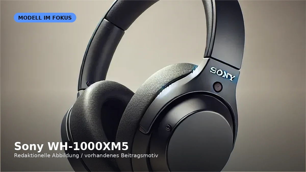 Produktvisual zum Check „Sony WH-1000XM5 im Check: Lohnt sich der ANC-Kopfhörer noch?“