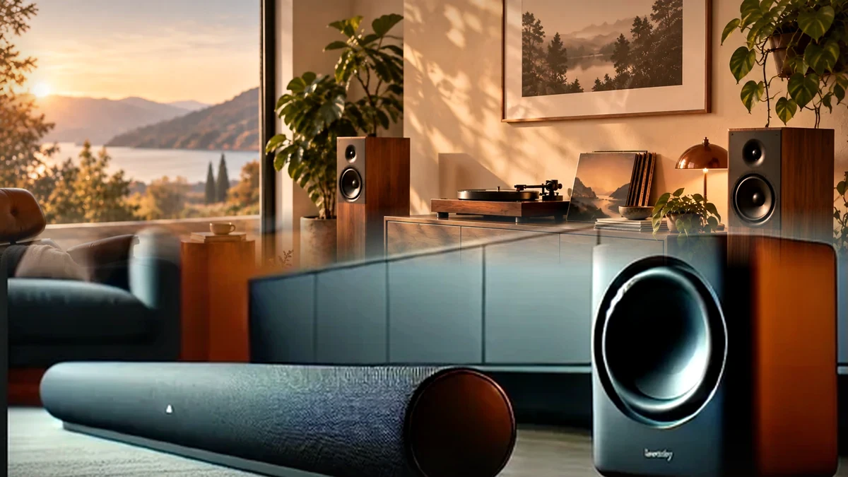 Subwoofer im Stereo-Setup mit Einstellung von Pegel, Phase und Trennfrequenz
