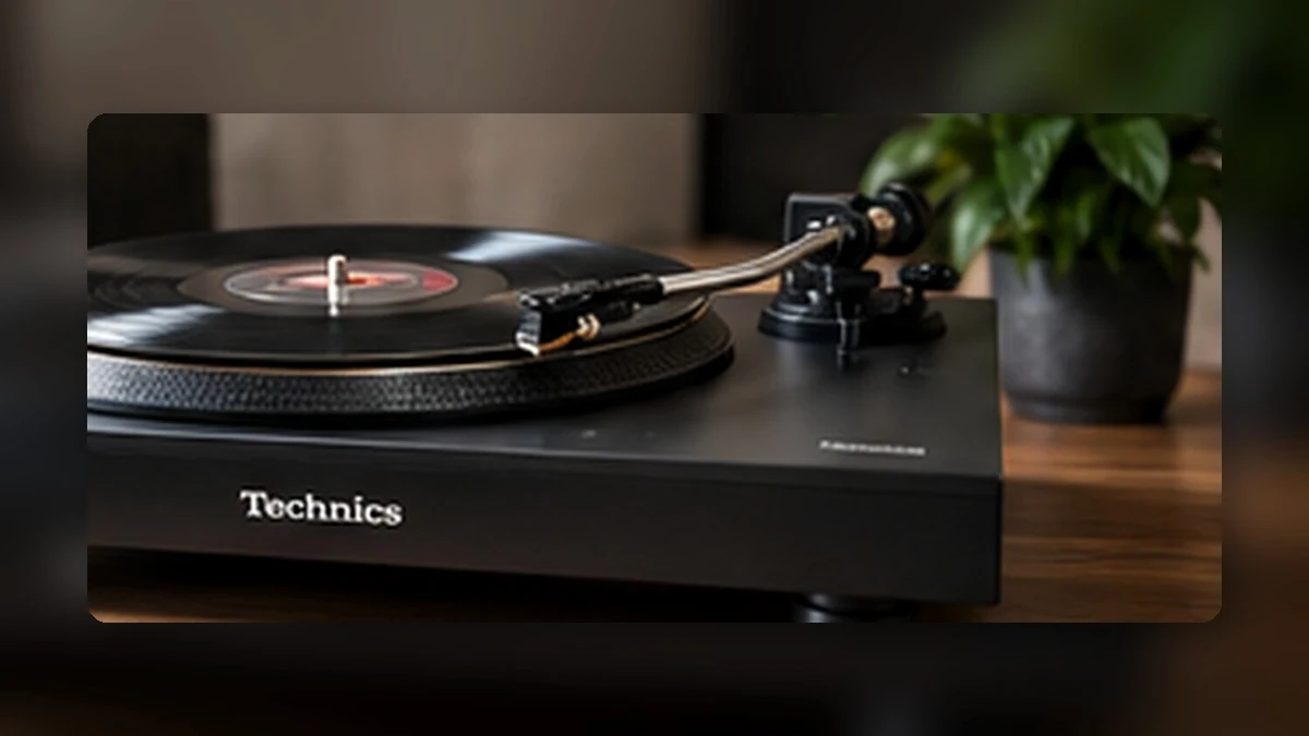 Redaktionelle Produktvisualisierung des Technics SL-1300G