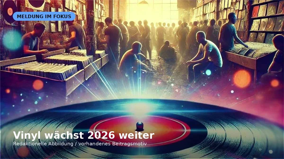 Visual zur Meldung „Vinyl wächst 2026 weiter: +9,8 Prozent im ersten Halbjahr“
