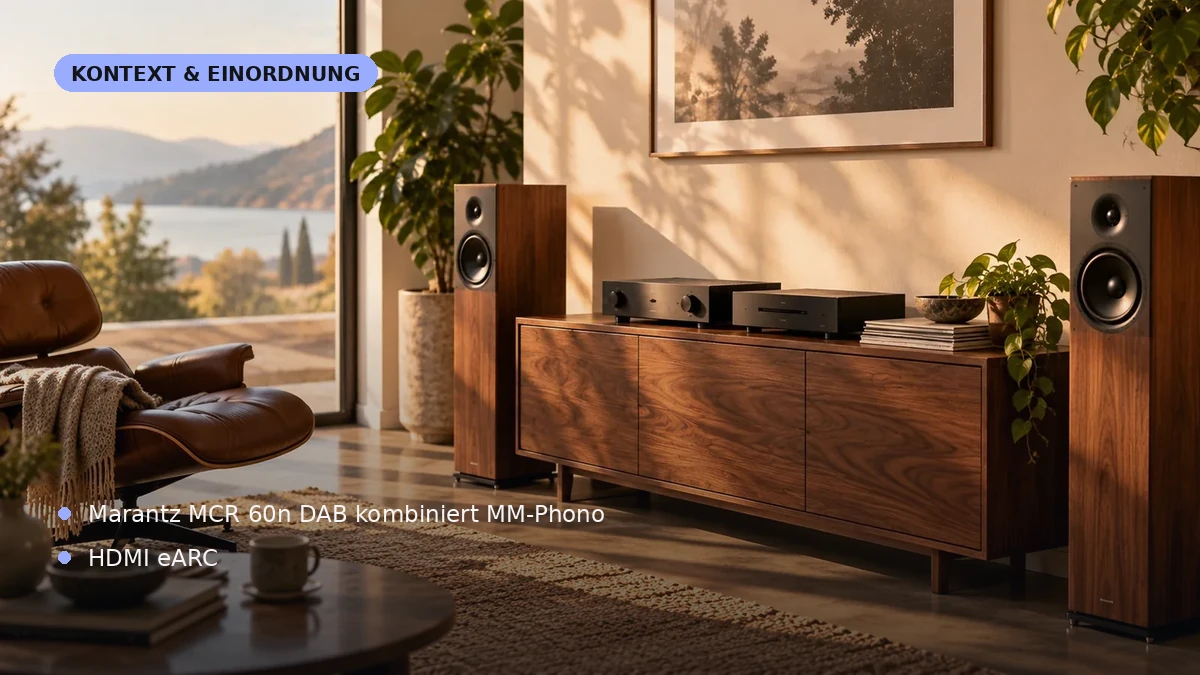 Zusätzliche Einordnung zu „Marantz MCR 60n DAB: Vinyl, CD, Streaming und TV in einem Gerät“