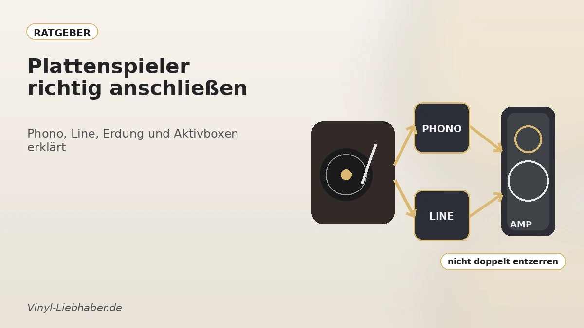 Signalweg vom Plattenspieler zum Verstärker
