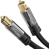 KabelDirekt – TOSLINK-Kabel, optisches Audiokabel – 3 m – Glasfaserkabel für Soundbar (TOSLINK auf TOSLINK, digitales S/PDIF-Kabel, Stereoanlage/Verstärker, Heimkino, Xbox One/PS4)