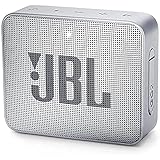 JBL GO 2 kleine Musikbox in Grau – Wasserfester, portabler Bluetooth-Lautsprecher mit Freisprechfunktion – Bis zu 5 Stunden Musikgenuss mit nur einer Akku-Ladung