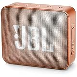 JBL GO 2 kleine Musikbox in Orange – Wasserfester, portabler Bluetooth-Lautsprecher mit Freisprechfunktion – Bis zu 5 Stunden Musikgenuss mit nur einer Akku-Ladung