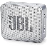 JBL GO 2 kleine Musikbox in Grau – Wasserfester, portabler Bluetooth-Lautsprecher mit Freisprechfunktion – Bis zu 5 Stunden Musikgenuss mit nur einer Akku-Ladung